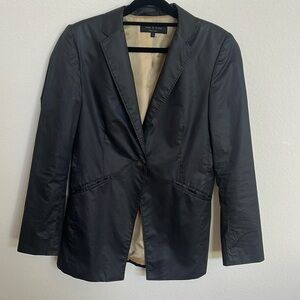 RAG & BONE Black Coated Fitted Blazer size 6